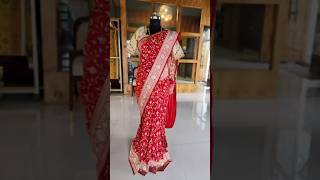 Pure Banaras Saree pairing with #handwork #blouse #banarasisaree #handloom #saree #padugu #eika