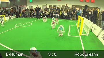 B-Human vs. RoboEireann, RoboCup German Open 2014, SPL Semifinal, 1st Half