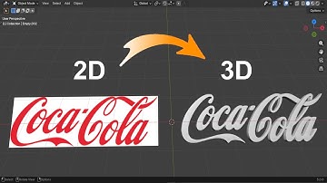 Blender 5 Tutorial: 2D to 3D Logo Modeling