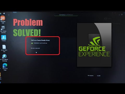 How to Fix: nVidia GeForce Driver "Installation Can&rsquo;t Continue"