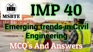 | Emerging trends in Civil Engineering MCQs | MCQ's On Emerging trends in Civil Engineering 2021 | screenshot 2