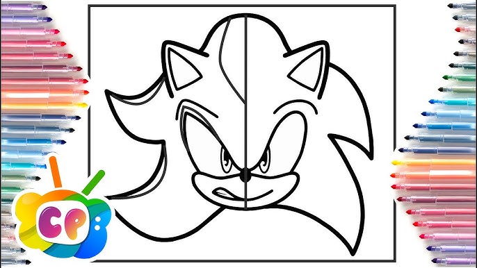 Desenho de super shadow the hedgehog pintado e colorido por Usuário não  registrado o dia 15 de Junho do 2020