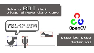 Make a bot that plays chrome dino game in python | OpenCV Tutorial | Beginners screenshot 5
