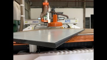 CNC gia công tấm Compact. Khổ vật liệu 1550 x 3660. CNC Funing FSN - ATC