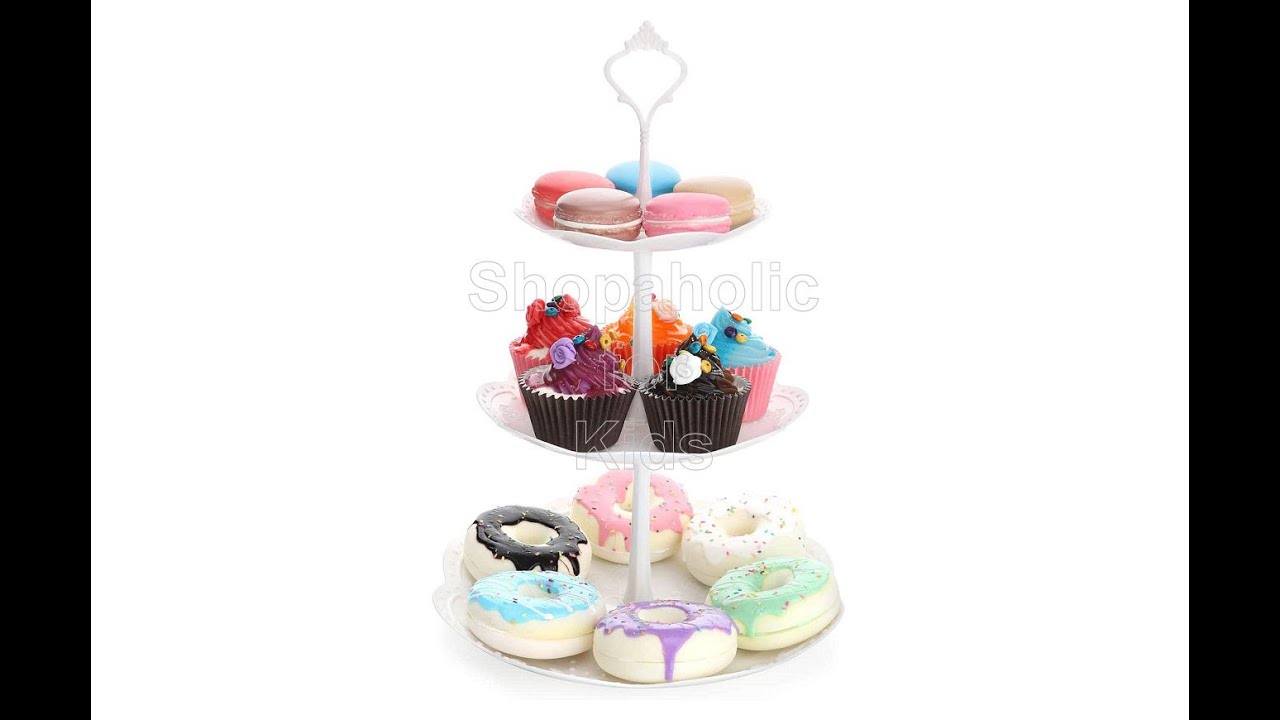 Delish Treats 3 Tier Cupcake Stand (Round with Scallops)