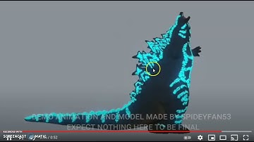 MESH GODZILLA ANIMATION