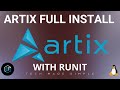 Installation complte dartix linux avec runit