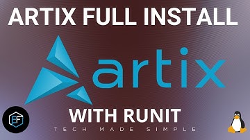Artix Linux Full Install with runit