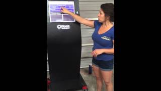 Fitness On Request touchscreen kiosk - PCI Auctions Carolinas