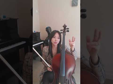 Lesson  - Cello bow exercise for beginners : Bow practice with arm motion : 첼로 보윙 연습