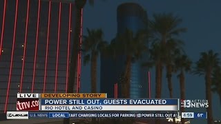 Rio hotel-casino tower evacuated, power out