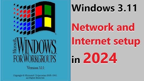 Windows 3.11 Network and Internet setup in 202X