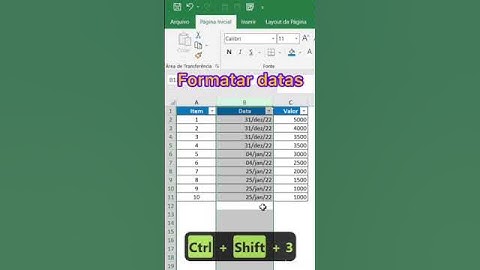 ✅ Dica do dia - ATALHOS DO EXCEL #aprenderexcel #tutorial #excelbasico
