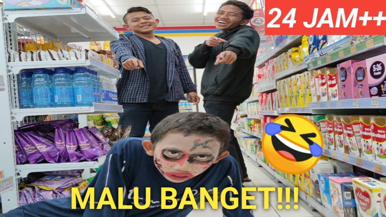 ZOMBIE BELANJA KE INDOMARET 24 JAM! LIHAT REAKSI ORANG! | Tantangan Parodi Lucu | Mikael TubeHD