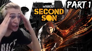 xQc Plays Infamous Second Son - Part 1 (with chat)