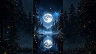 Deep Sleep Music 🌙 Moonlight Forest Lake Ambience | Relaxing Night Sounds for Insomnia & Stress