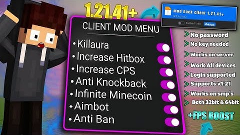 The Most New *Unbelievable* Hack Mod Menu Client For MCPE 1.21.41+