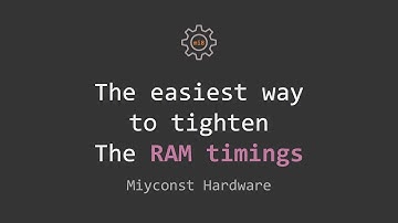 🇬🇧 The easiest way to tighten the RAM Timings | Kllisre X99 D8 | E5-1650 V3 | 16 GB DDR4 ECC REG