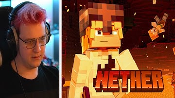 ПЯТЕРКА СМОТРИТ ПЛАГИАТ ТРЕКА ПИГЛИНЫ? АкваМайн — «Nether» | Анимационный Minecraft клип 2023