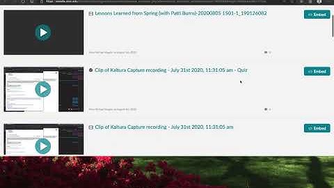 How to Submit a Kaltura Video for an Assignment (Students)