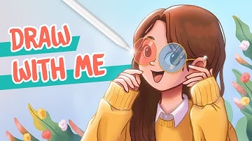 DRAW WITH ME｜Procreate【Trying Out NEW ART STYLE】 試試新畫風｜FENNNG Tiny Desk Studio