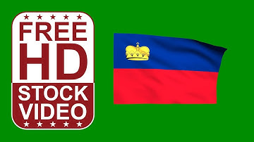 Free Stock Videos – Liechtenstein flag waving on green screen 3D animation