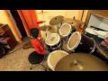 Lydian Nadhaswaran - 4 year old kid at full drum set