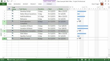 Microsoft Office Project 2013 Tutorial: Creating Milestones | K Alliance