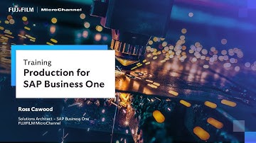 Live Training | SAP Business One Production Module