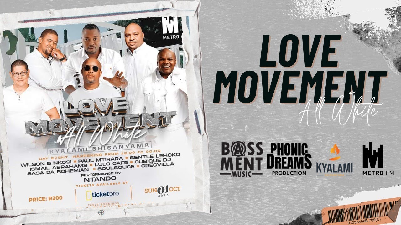 MOGAGAMOLA, LIVE - LOVE OVEMENT ALL WHITE (METRO FM) - YouTube