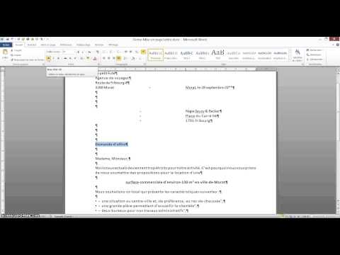 Word Tutorial Letter Layout 