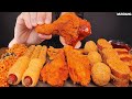ASMR Mukbang | Spicy Fried Chicken 🍗 Fire Noodles Cheese Ball Corn Dog Eating 먹방