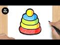 #959 How to Draw a Stacking Tower - Easy Drawing Tutorial
