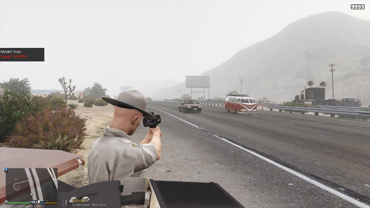 Súng bắn tốc độ và máy tính+ gta v [Hướng dẫn mod LSPDFR #7]