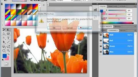 Photoshop CS5 Tutorial Using the Gradient Tool Adobe Training Lesson 8.3
