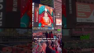 Bride puts Parul Garg on Times Square New York Billboard ♥️ screenshot 3