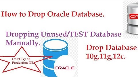 How to drop Oracle Database. #oracledatabase #oracle #droporacle
