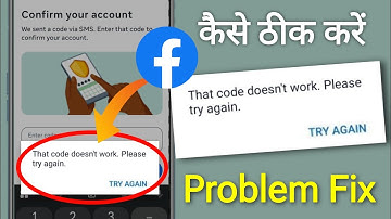 How To Fix Facebook that code didn