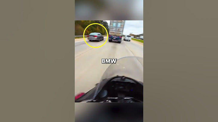 BMW Driver Runs Over Biker 😱