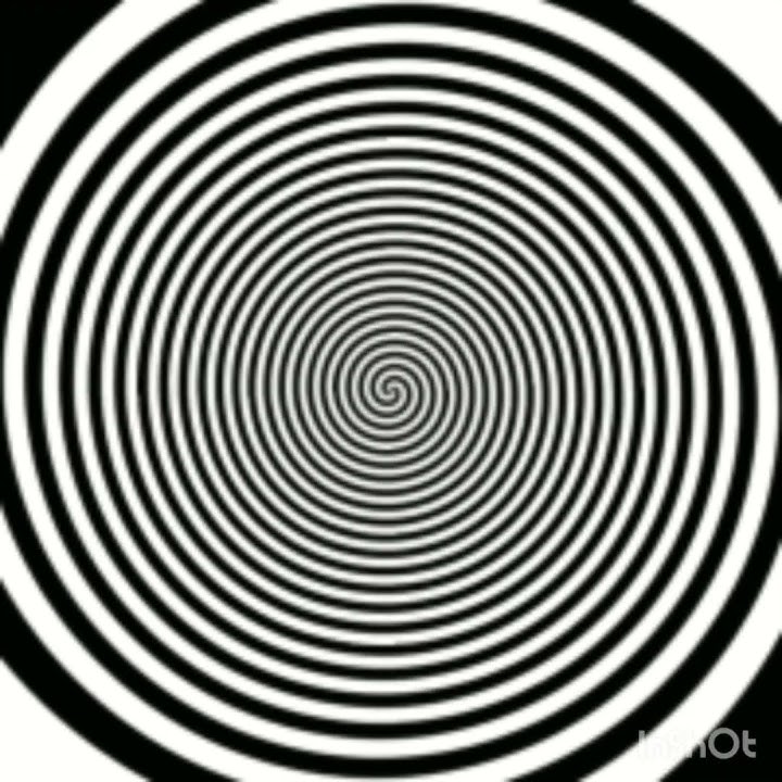 hypnotic spiral black and white circle#freeplastine #hypnotised #illusion #foryou