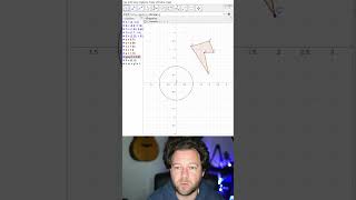 GeoGebra: Reflection in a circle (circle inversion) #shorts #geogebra