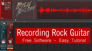 Recording Rock Guitar with Cakewalk - Free Software - Easy Tutorial