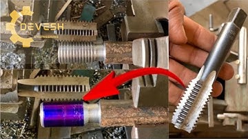 Creating amazing threads with a Thread Drill on a Lathe Machine | Technical skill a thread making