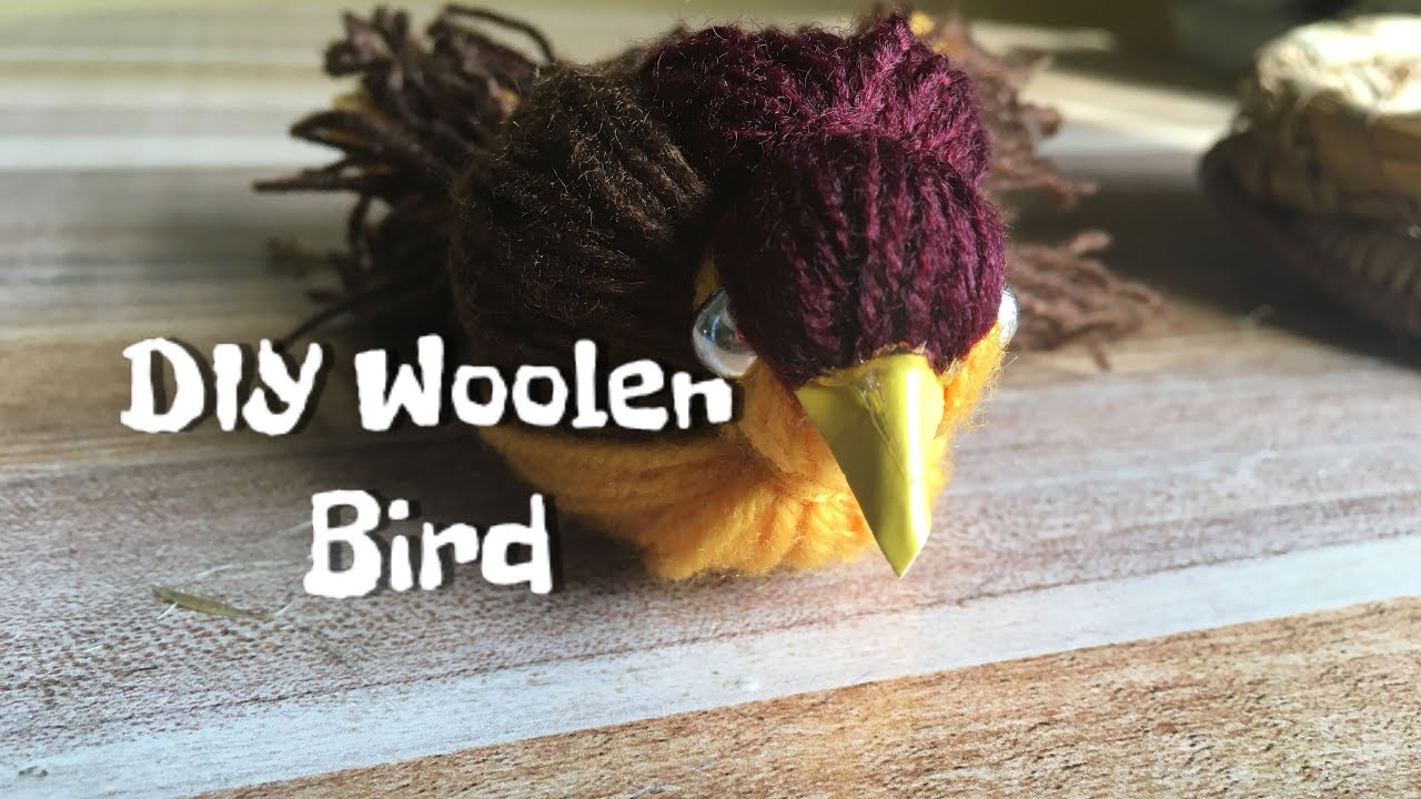 Easy Woolen Bird Craft YouTube