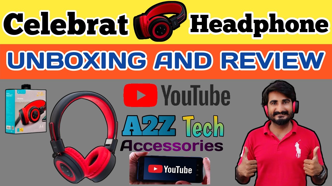 Celebrat A4 Wireless & Wired Headphones | UNBOXING AND REVIEW  | A 2 Z TECH ACCESSORIES |