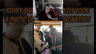 Redify shared he secretly took a photo of Arkys 1st signature 🥹❤️ #redify #arky #oscs #nms