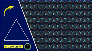 Geometric 3D Pattern in CorelDRAW 2024 with Basic Shapes