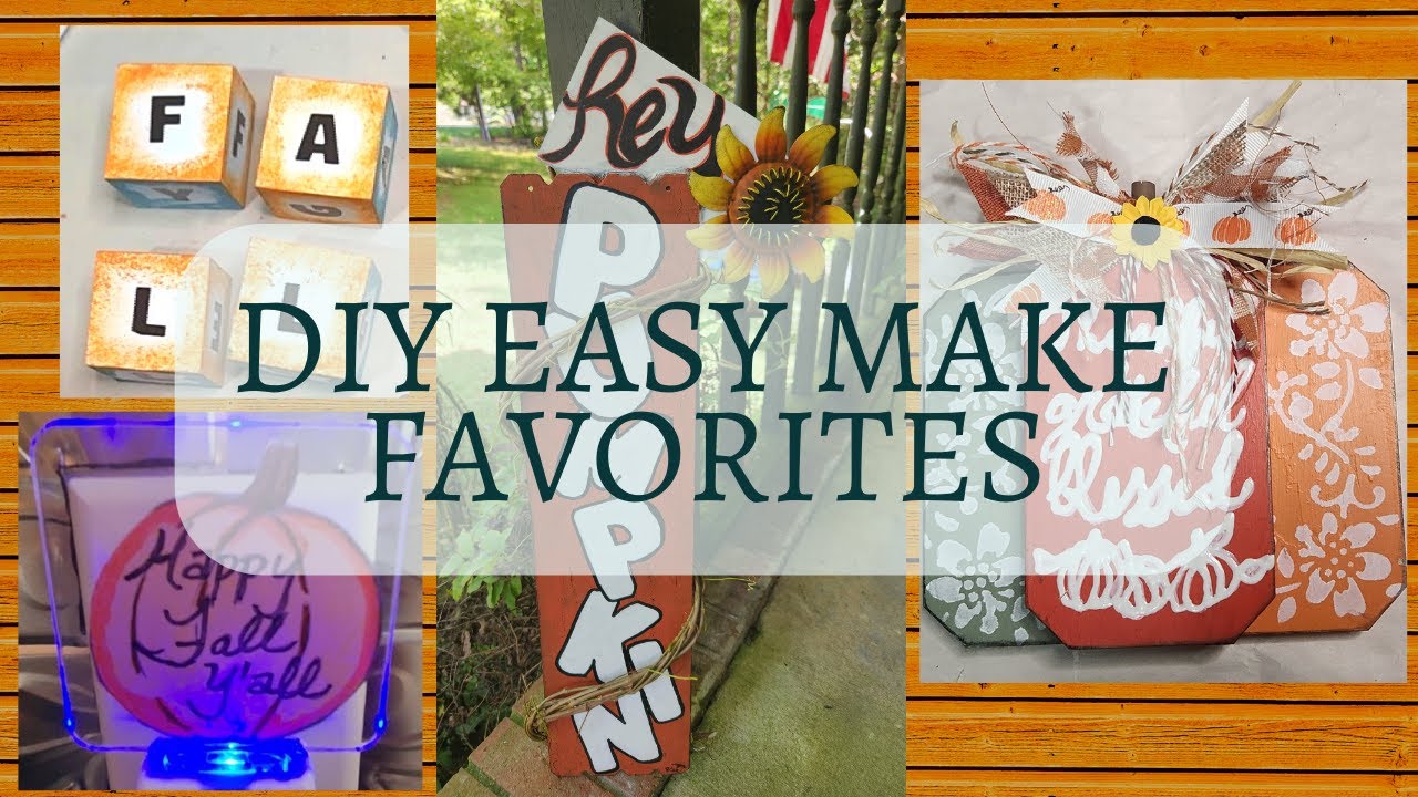 🌻Dollar Tree DIY Easy Make Fall 🍁Decor Autumn Crafts YouTube