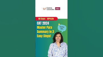 Trick to solve Para Summary Questions #cat2024 #catpreparation #parasummary