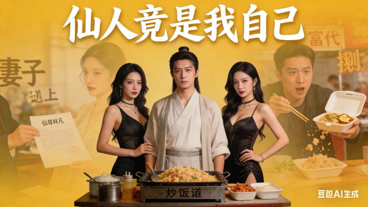 🔥他失去记忆，只想安稳摆摊炒饭，却被妻子嫌弃贫穷离婚，被富二代上门羞辱打压。林凡无意间展露仙威，打脸所有恶人，前妻痛哭流涕想回头！|《仙人竟是我自己》#短剧推荐#逆袭爽剧#短劇全集#男频短剧#现代修仙